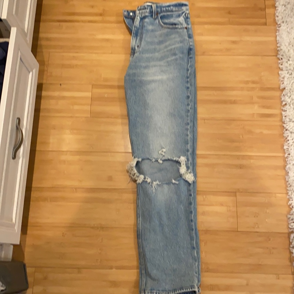 The 90’s straight ultra high rise jeans